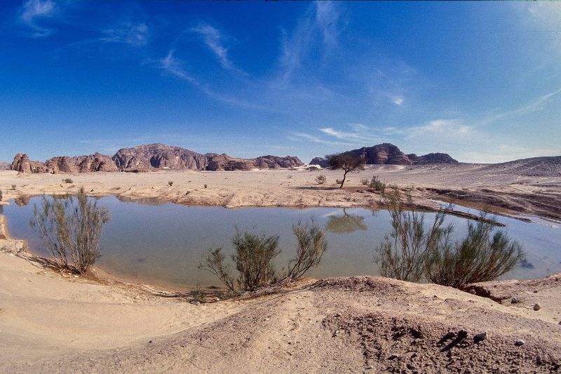 Nach dem Regen im Wadi Ghillim