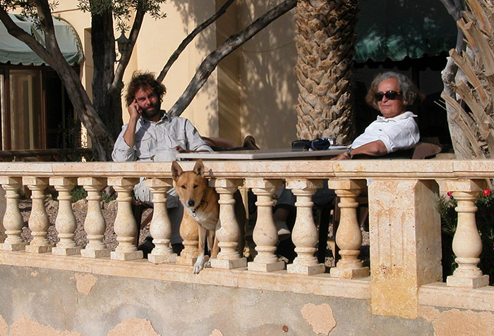 Auf der Terrasse vom Zenobia-Hotel